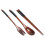 3 Sets Portable Camping Picnic Tableware Wooden Fork Spoon Chopsticks 1