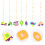 14Pcs Bright Felt Kids Classroom Hanging Decorations with Vehicles 11