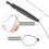 3Sets Hearing Aid Cleaning Tools Portable Durable Black Plastic Kit 4