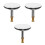 3Pcs Silver Copper Bath Tub Drain Gasket Universal Adjustable Stoppers 9