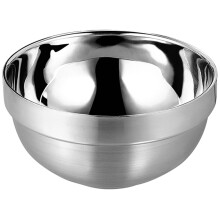 2Pcs Elegant Silver Stainless Steel Mixing & Serving Bowls for Kitchen