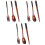 3 Sets Portable Camping Picnic Tableware Wooden Fork Spoon Chopsticks 4