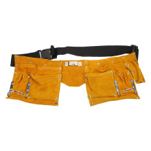 2Pcs Electrician Waist Pouch Dual Tool Bag Yellow for Home Use