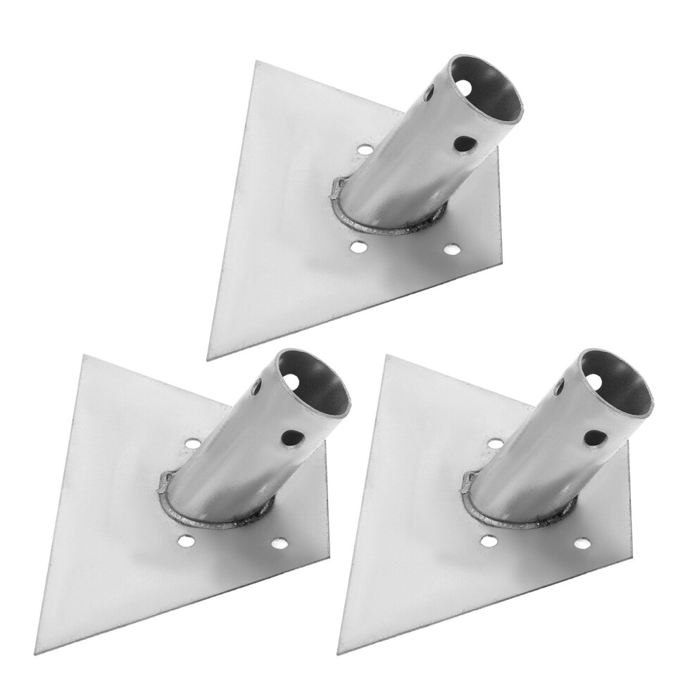 6Pcs Iron Cleaning Brush Mount Adapter Floor Tool Connector Silver 3632016693586