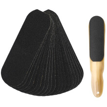 160Pcs Professional Pedicure Sandpaper Black Foot File Remover