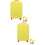 2Pcs Yellow Luggage Case Covers Stretchy Elastic Suitcase Protectors 6