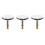 3Pcs Silver Copper Bath Tub Drain Gasket Universal Adjustable Stoppers 5