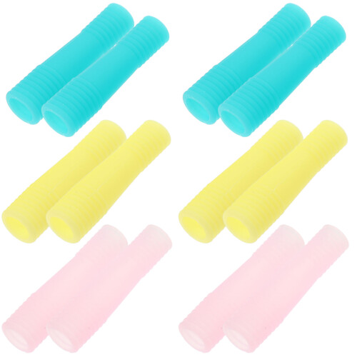36Pcs Durable Silicone Cuticle Trimmer Handle Sleeves Non-Slip Grip