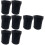 8Pcs Comfortable Black Running Armband Cellphone Holder with Elastic 7