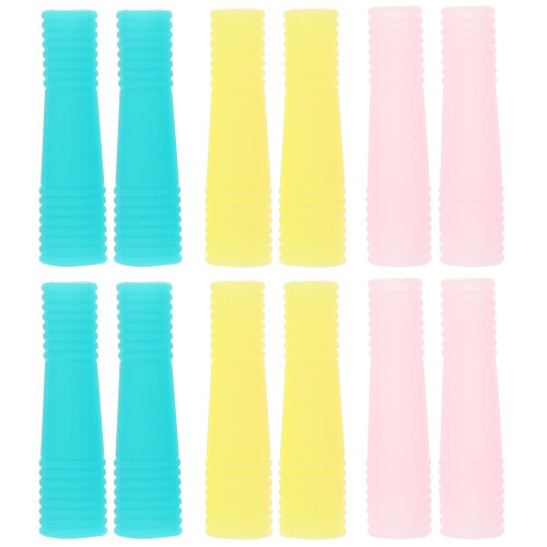 36Pcs Durable Silicone Cuticle Trimmer Handle Sleeves Non-Slip Grip 2