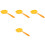4Pcs Yellow Egg Separator PP Kitchen Yolk White Divider Tool 5