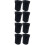 8Pcs Comfortable Black Running Armband Cellphone Holder with Elastic 8