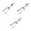 3Pcs Metal Spring Compass Daily Use Portable Silver Accessory 9