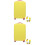 2Pcs Yellow Luggage Case Covers Stretchy Elastic Suitcase Protectors 4