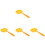 4Pcs Yellow Egg Separator PP Kitchen Yolk White Divider Tool 4