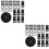 2Sets Adjustable Black Luggage Belt Convenient Strap with Clips 6