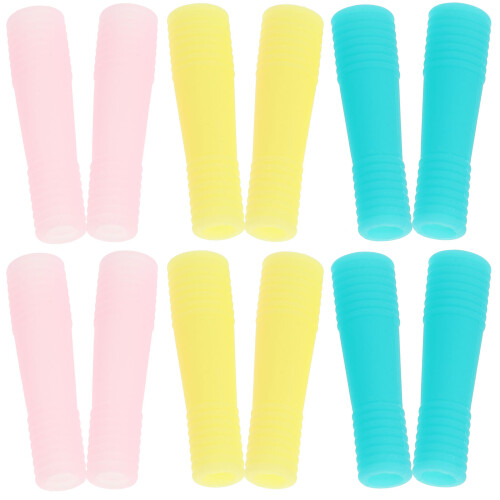 36Pcs Durable Silicone Cuticle Trimmer Handle Sleeves Non-Slip Grip 1