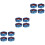 12 Pcs Blue Car Threshold Strip Protective Scratch-Resistant Decor 4