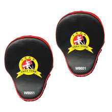 1Pair Red Punch Pad Boxing Training Gloves PU Hand Protection