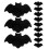 64Pcs Bat Felt Placemats Halloween Dining Table Mats Black 2