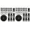 2Sets Adjustable Black Luggage Belt Convenient Strap with Clips 2