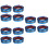 12 Pcs Blue Car Threshold Strip Protective Scratch-Resistant Decor 2
