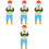 4Pcs Multi Resin Tiny People Figurines for Kids Miniature Model Decor 5