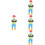 4Pcs Multi Resin Tiny People Figurines for Kids Miniature Model Decor 8