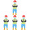 4Pcs Multi Resin Tiny People Figurines for Kids Miniature Model Decor 4
