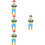 4Pcs Multi Resin Tiny People Figurines for Kids Miniature Model Decor 9