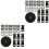 2Sets Adjustable Black Luggage Belt Convenient Strap with Clips 3