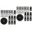 2Sets Adjustable Black Luggage Belt Convenient Strap with Clips 4