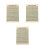 3Pcs Guitar Chord Wall Chart Yellow Paper Practical Learning Guide 3