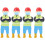4Pcs Multi Resin Tiny People Figurines for Kids Miniature Model Decor 6