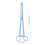 2Pcs Long Handle Pet Cleaning ABS Stool Clamp Reptile Grabber Blue 2