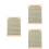 3Pcs Guitar Chord Wall Chart Yellow Paper Practical Learning Guide 5