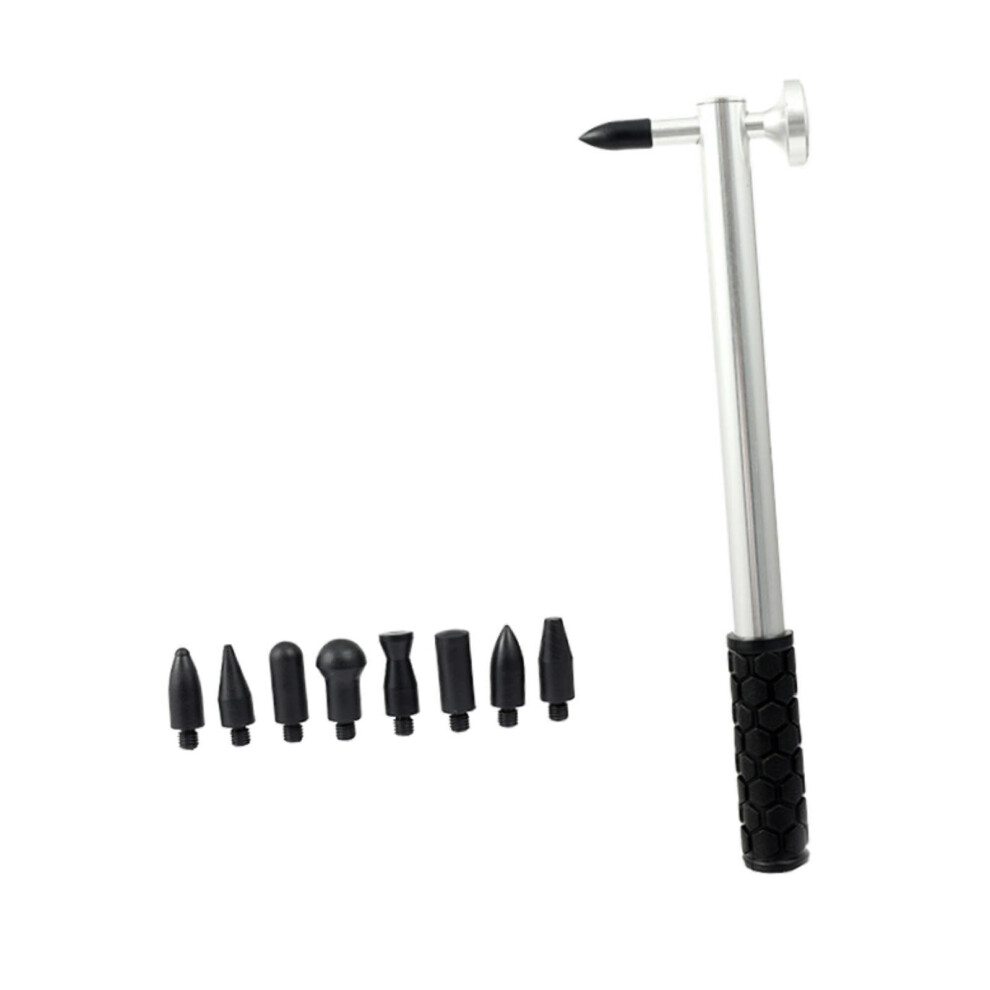 Paintless Dent Kit With Lightweight Aluminum Hammer And Interchangeable Heads For Cars 9113335630215