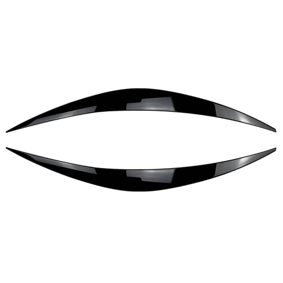 Headlight Trim Gloss Eyelid Cover Pd Mk3 20172020 Uv And Scratch Resistant For Hyundai I30 Black 9070919837401