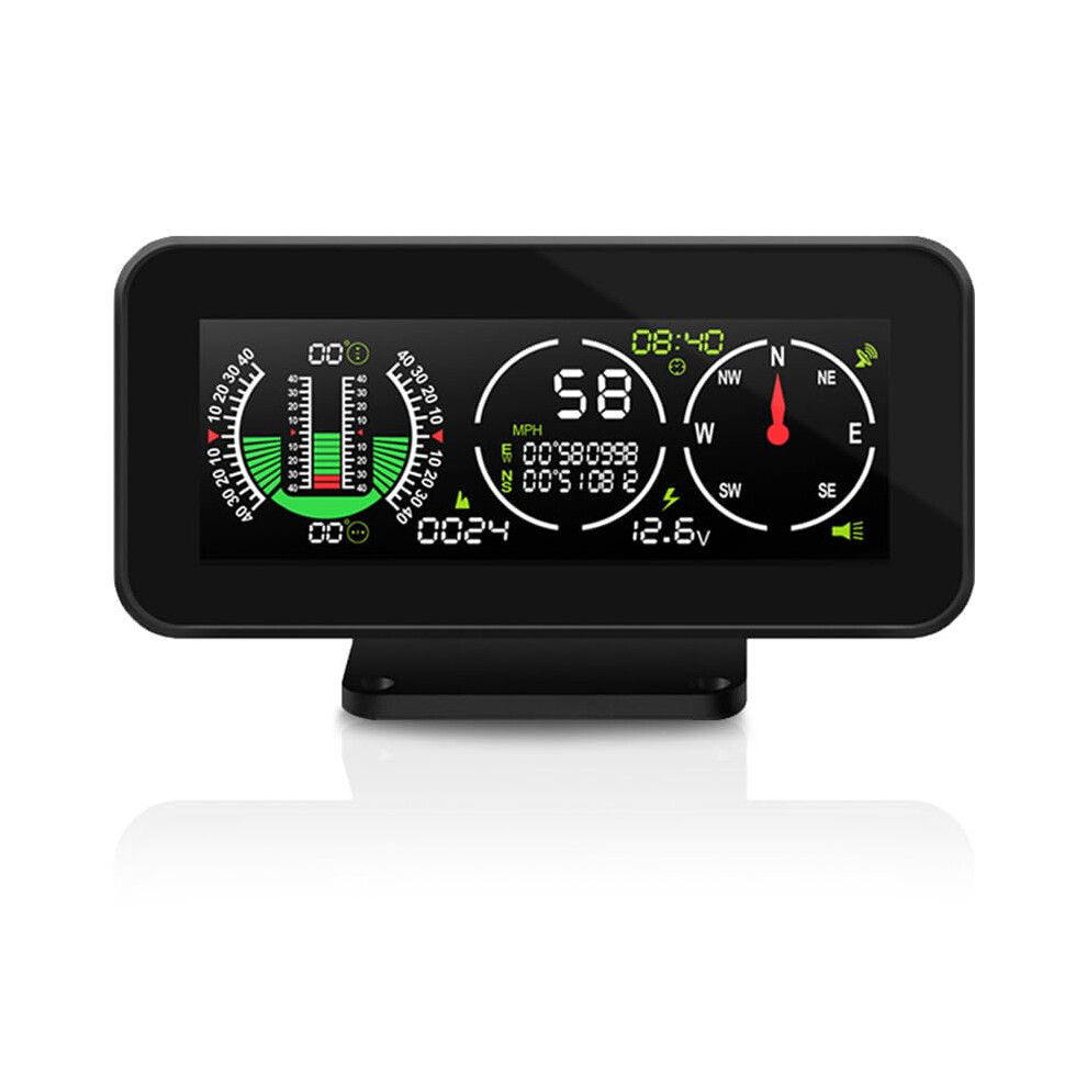 Gps Speedometer And Car Inclinometer With Compass, Pitch Roll Display, Digital Hud Am50b 9070919837418