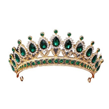 Gold Bridal Tiara Crown for Wedding, Crystal Wedding Hair Accessories with Nonslip Secure Fit