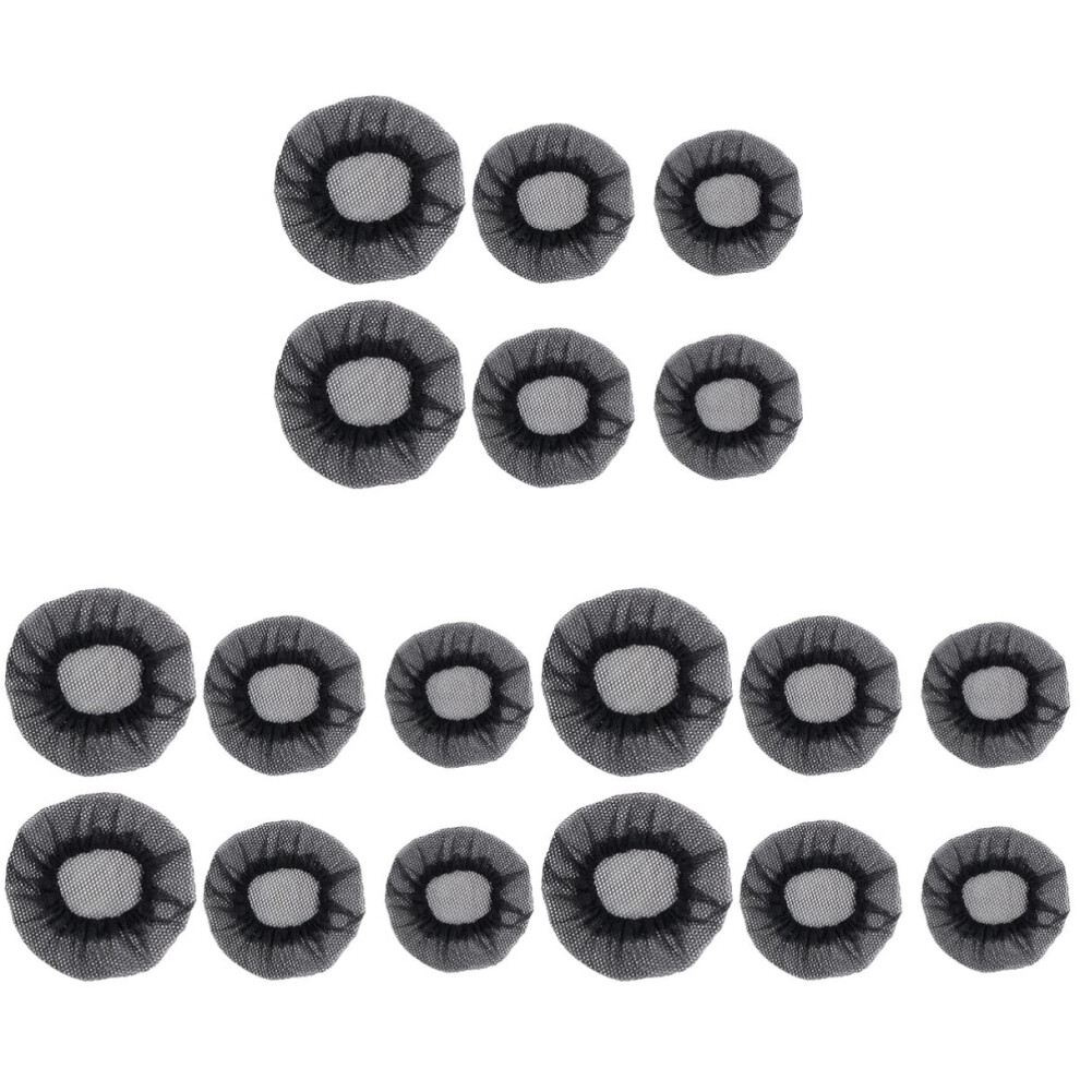 18pcs Elastic Hair Nets for Ballet Buns Breathable Mesh Wig Caps Keeps Hair Secure for Dancers