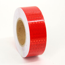 Reflective Safety Tape 25m x 5cm Waterproof  Visibility SelfAdhesive Red for Cars Trailers Bikes