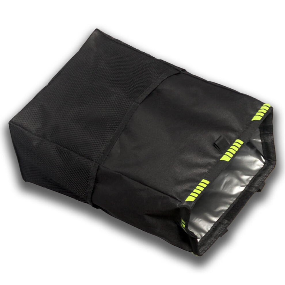 Hanging Car Trash Can With Storage Pockets, Foldable Waterproof Large Capacity Car Organizer, Black 9070919837616