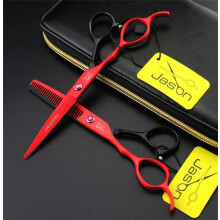 Professional 6 Inch Left Handed Hair Cutting Scissors Kit, Japanese Steel Barber Shears for Salon Use