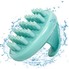 Scalp Massager Shampoo Brush with Soft Silicone Bristles, Ergonomic Nonslip Handle for Dandruff and Deep Cleansing