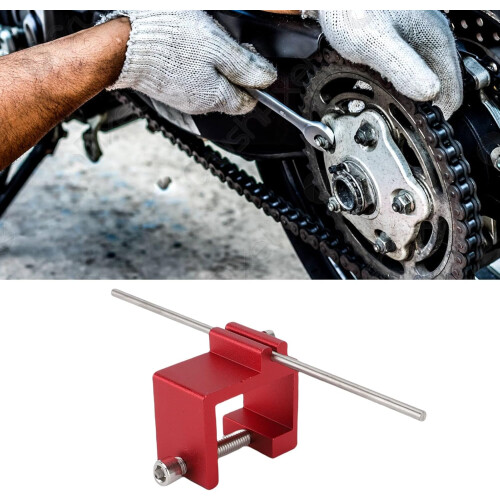 Motorcycle and ATV Chain Alignment Tool with Durable Metal Construction for Precise Adjustment 1