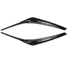 Carbon Fiber Headlight Eyelids and Rain Guard Window Visor Trim for Toyota Camry 20182023
