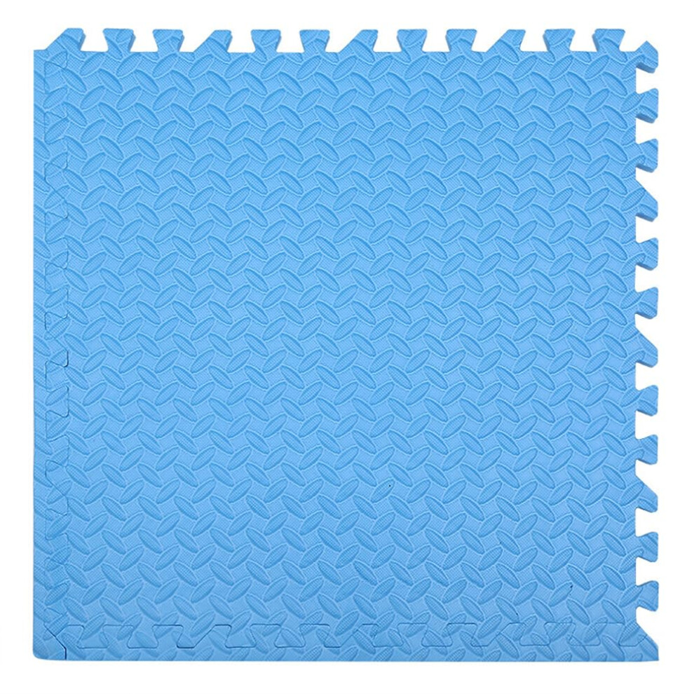 10 Pack Foam Play Mats With Soft Cushioned Surface, 12'X12' Eva Puzzle Floor Tiles For Kids Nursery Playroom, Blue