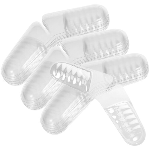 100Pièces Renforts Hommes PVC Blancs Fixation 2