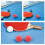 100 De Tennis De Table 40 Mm Joint Colorées 10